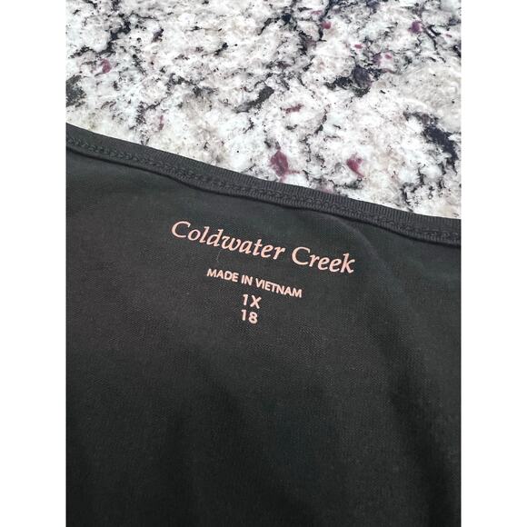 Coldwater Creek NWT women’s top size XL black - Picture 5 of 9